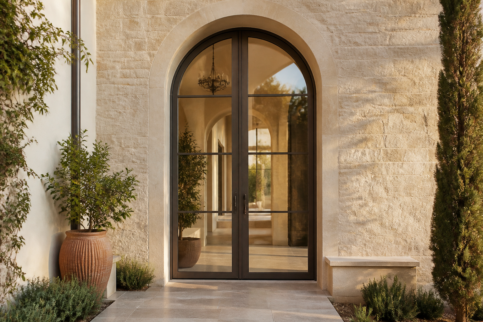 VLX 100 Arched / Custom Door in San Diego, CA | Westlight Windows San Diego - detail 3